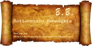 Bottenstein Benedikta névjegykártya